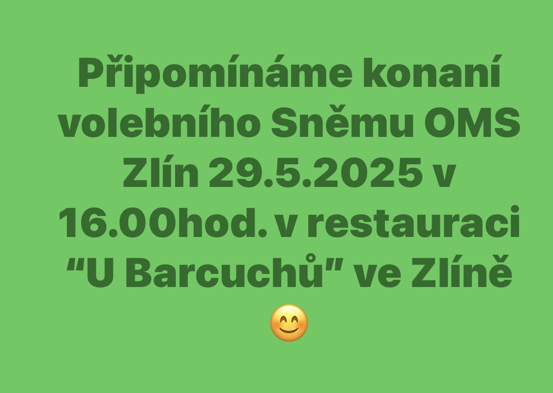 Okresní volební sněm OMS Zlín